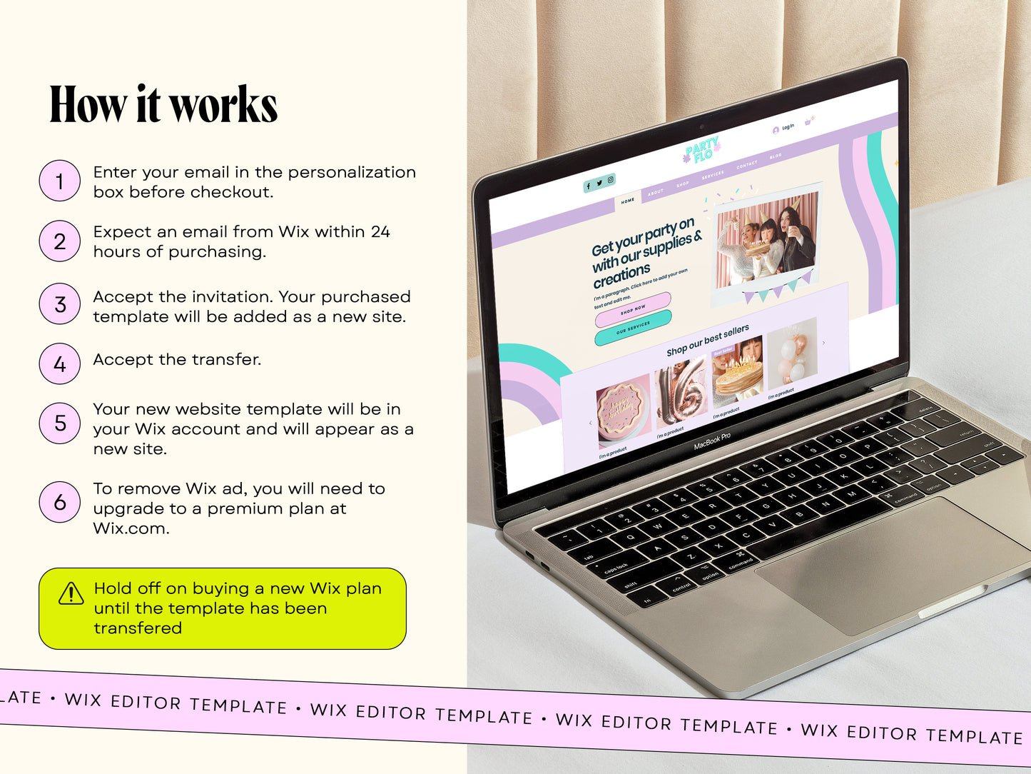 Event Planner Wix Website Template