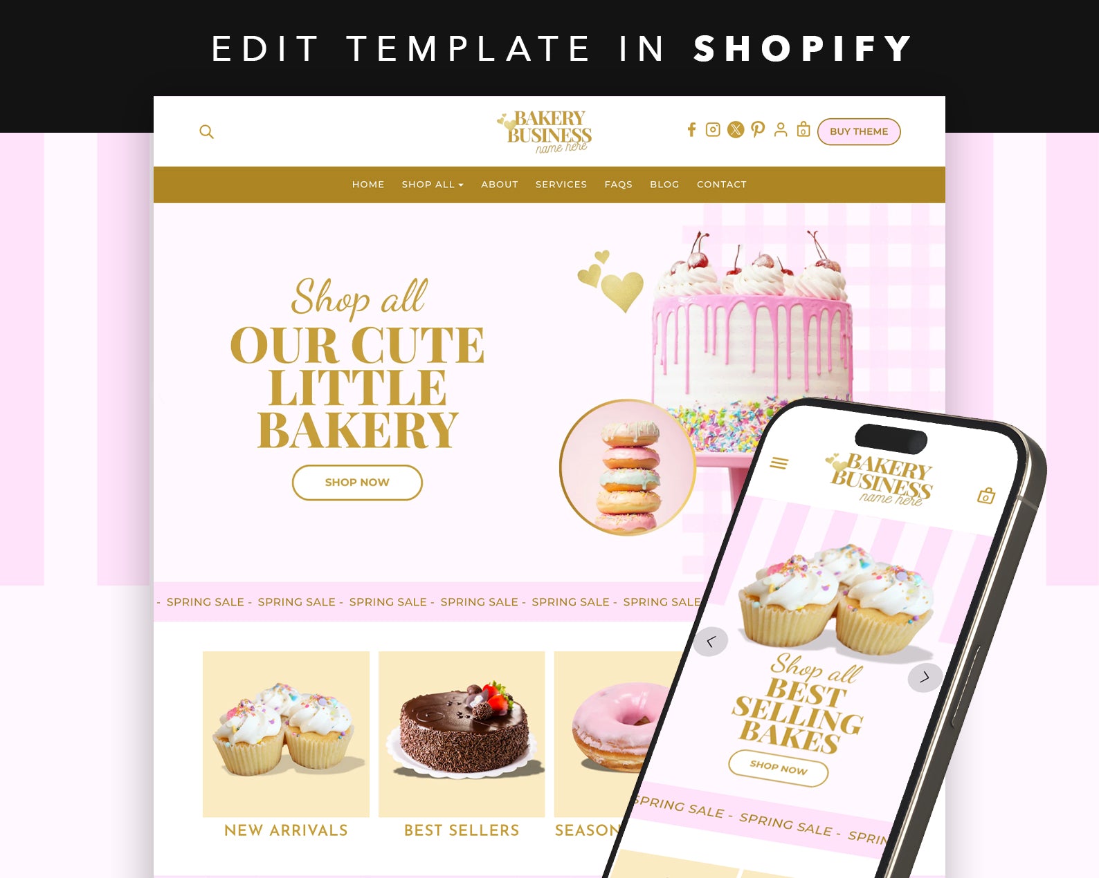 Baking Cake Food Shopify Website Theme