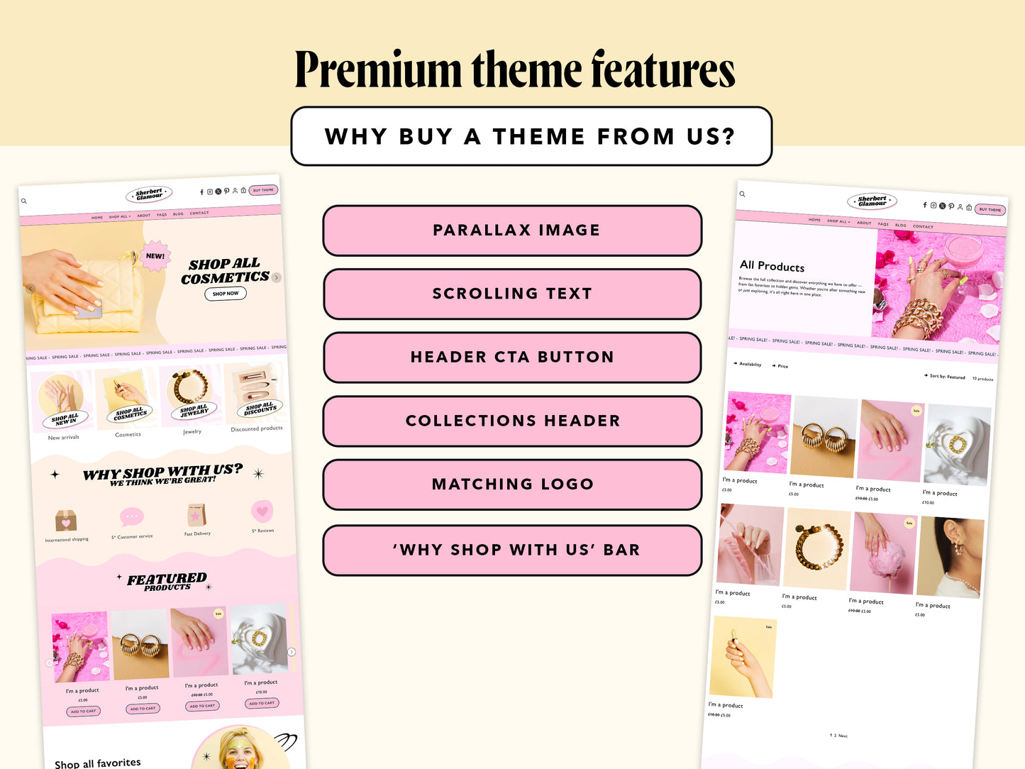 Pastel Girly Y2K Website Shopify Theme