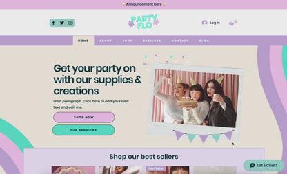 Event Planner Wix Website Template