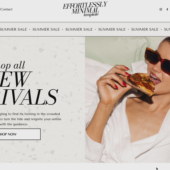Minimal Aesthetic Squarespace Website Template