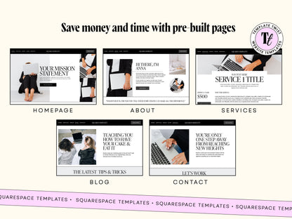 Minimal Business Squarespace Template