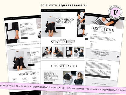 Minimal Business Squarespace Template